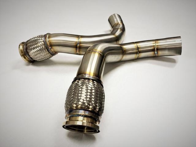 Evolution Racewerks - Sport Series High-Flow Catted Downpipes (Stainless) - BMW F91/F92/F93 M8