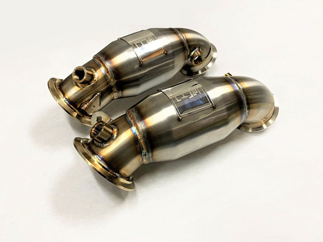 Evolution Racewerks - Sport Series High-Flow Catted Downpipes (Stainless) - BMW F95/F96 X5M/X6M