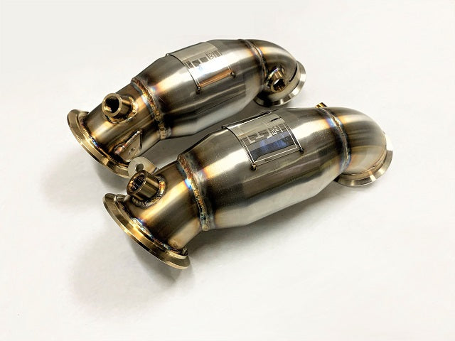 Evolution Racewerks - Sport Series High-Flow Catted Primary Downpipes (Stainless) - BMW F95/F96 X5M/X6M