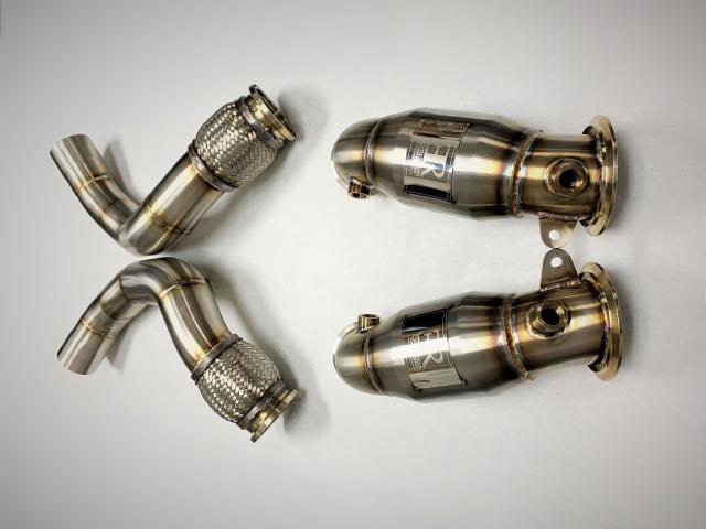 Evolution Racewerks - Sport Series High-Flow Catted Downpipes (Stainless) - BMW F91/F92/F93 M8