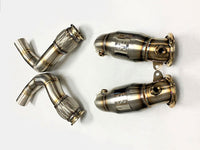 Evolution Racewerks - Sport Series High-Flow Catted Downpipes (Stainless) - BMW F91/F92/F93 M8