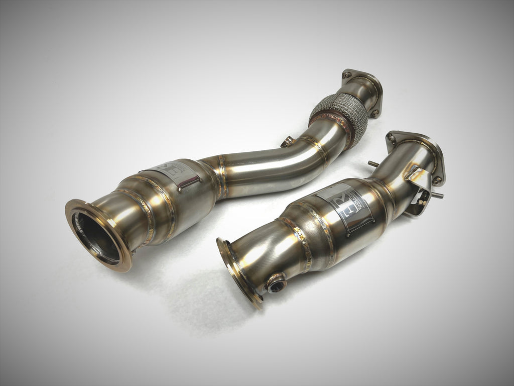 Evolution Racewerks - Sport Series High-Flow Catted Downpipes (Stainless) - BMW G8X M2/M3/M4