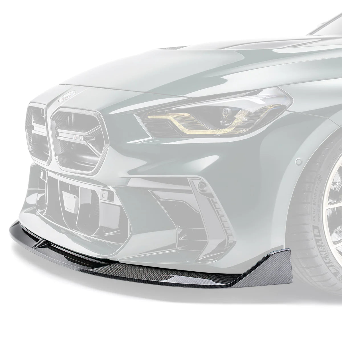 ADRO - Carbon Fiber Front Lip V2 for Adro Bumper - BMW G87 M2