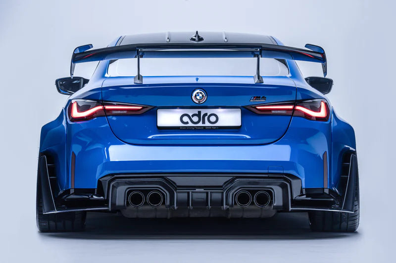 ADRO - Premium Prepreg AT-R3 Carbon Fiber Swan Neck Wing - BMW G8X M3 ...