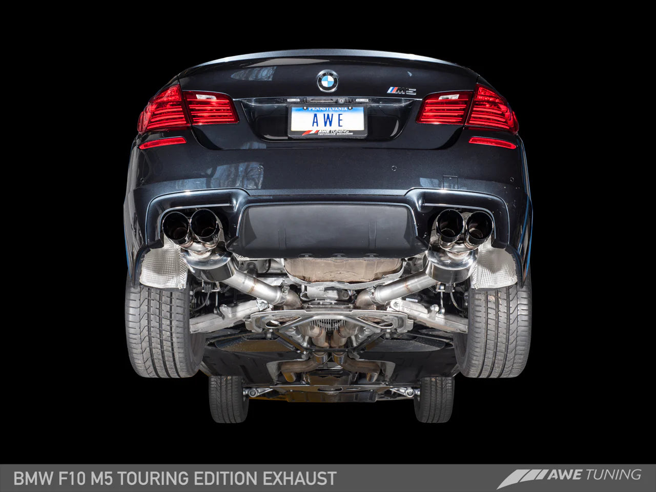 AWE Tuning - Touring Edition Axleback Catback Exhaust - BMW F10 M5