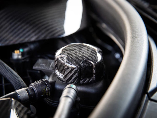 RW Carbon - Carbon Fiber Charge Cooler Tank Cap Cover - BMW F/G Chassis