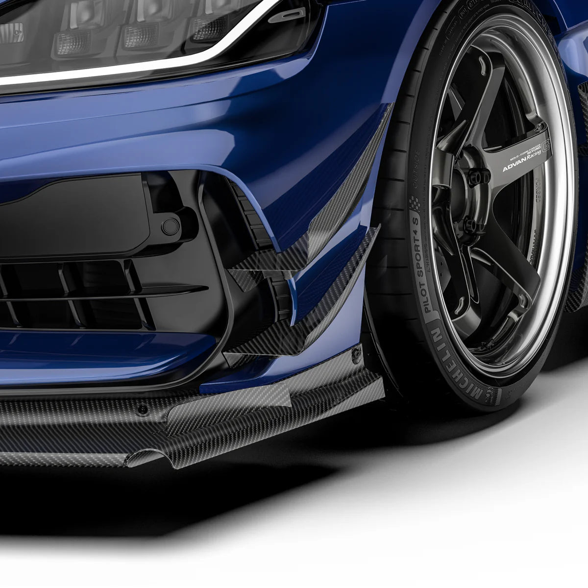 ADRO - ARD Prepreg Carbon Fiber Front Bumper Canards (for ADRO Bumper) - Toyota GR Supra