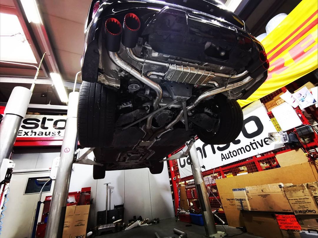 BMW X5/6M (G05/06) - Exhaust System, OPF Delete Mid Pipes, and Carbon Fiber Tips image 3