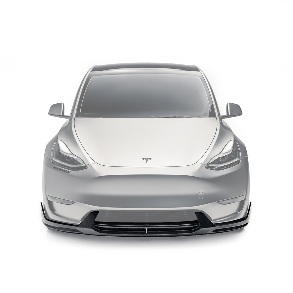 ADRO - Premium Prepreg V2 Carbon Fiber Front Lip - Tesla Model Y