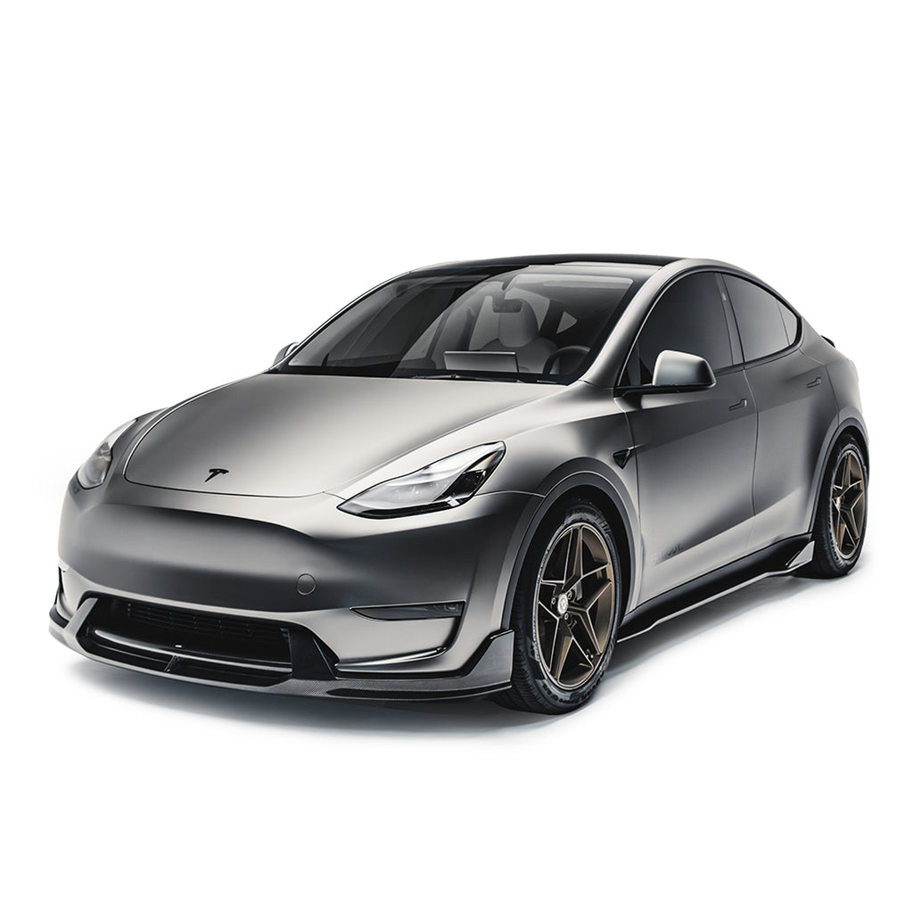 ADRO - Premium Prepreg V2 Carbon Fiber Front Lip - Tesla Model Y