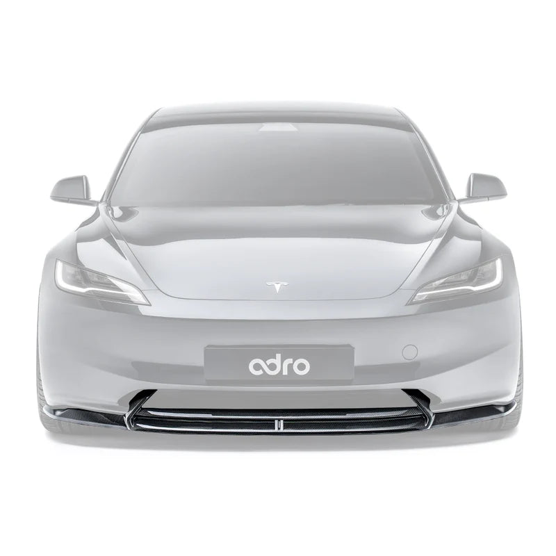 ADRO - Premium Prepreg Carbon Fiber Front Lip - Tesla Model 3 Highland