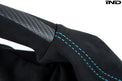 iND f87 m2 matte carbon stitched parking brake handle - iND Distribution