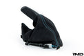 iND f87 m2 matte carbon stitched parking brake handle - iND Distribution