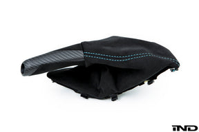 iND f87 m2 matte carbon stitched parking brake handle - iND Distribution