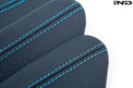 iND f87 m2 polar blue stitched leather knee pad - iND Distribution
