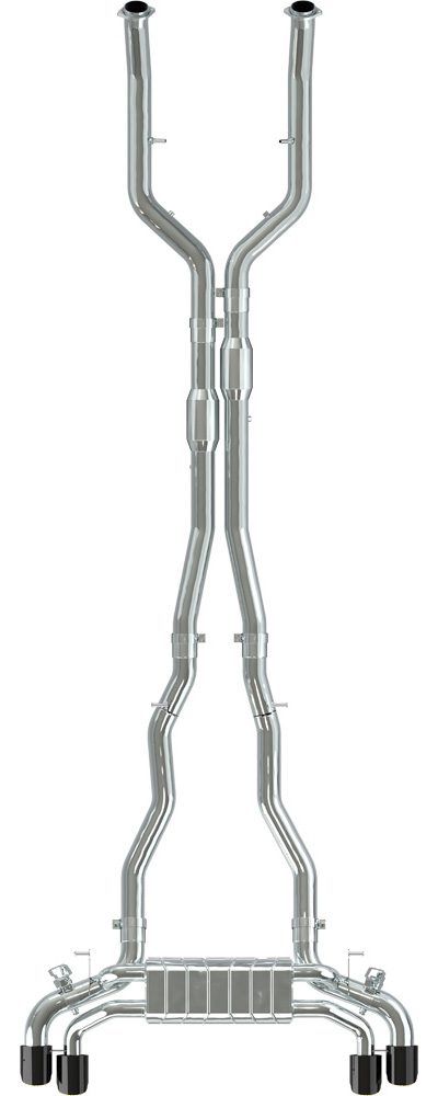 Capristo - Valved Full Exhaust w/ 200cpsi Sports Cats & Wicrom Tips - BMW G90 M5