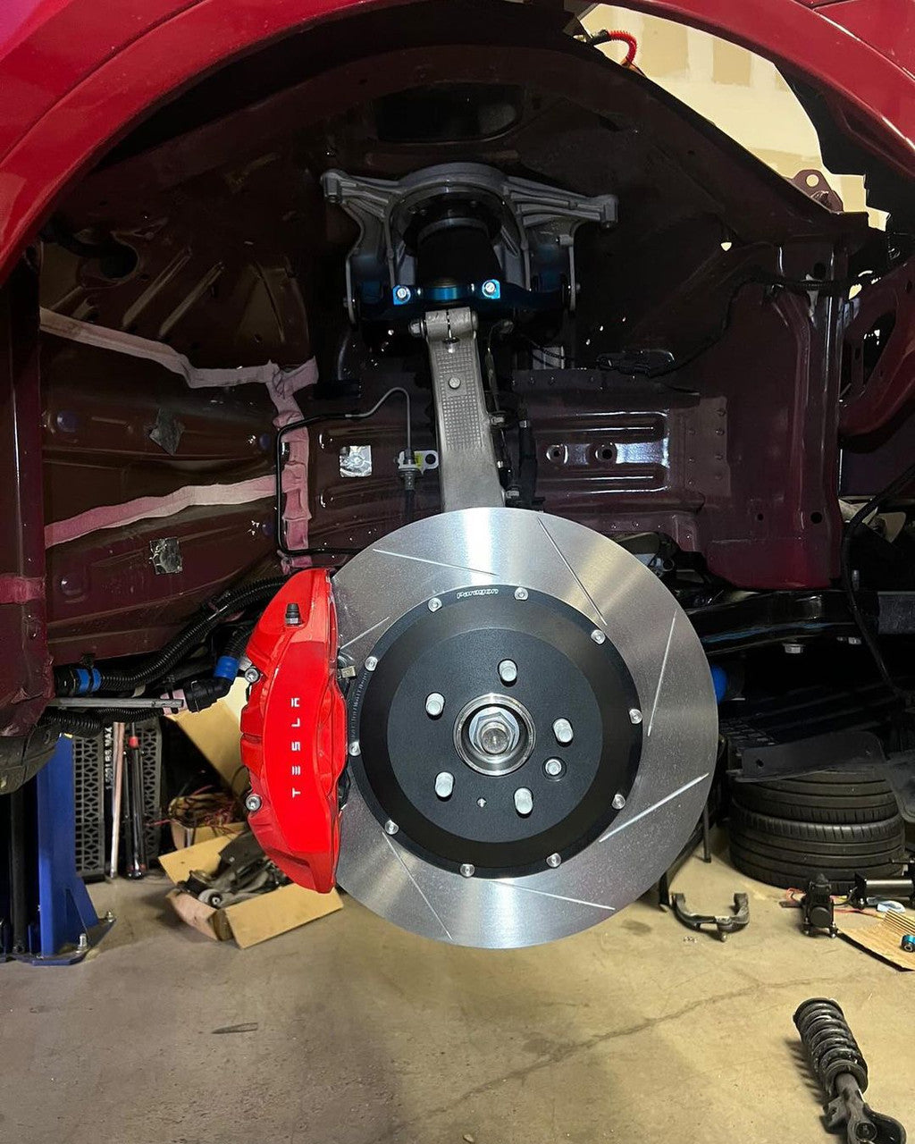 Paragon Performance - Front 2-Piece Rotor Sport Brake Kit - Tesla Model 3/Model Y