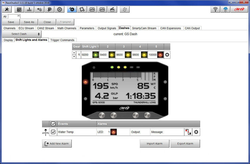 AIM - GS-Dash Display Logger