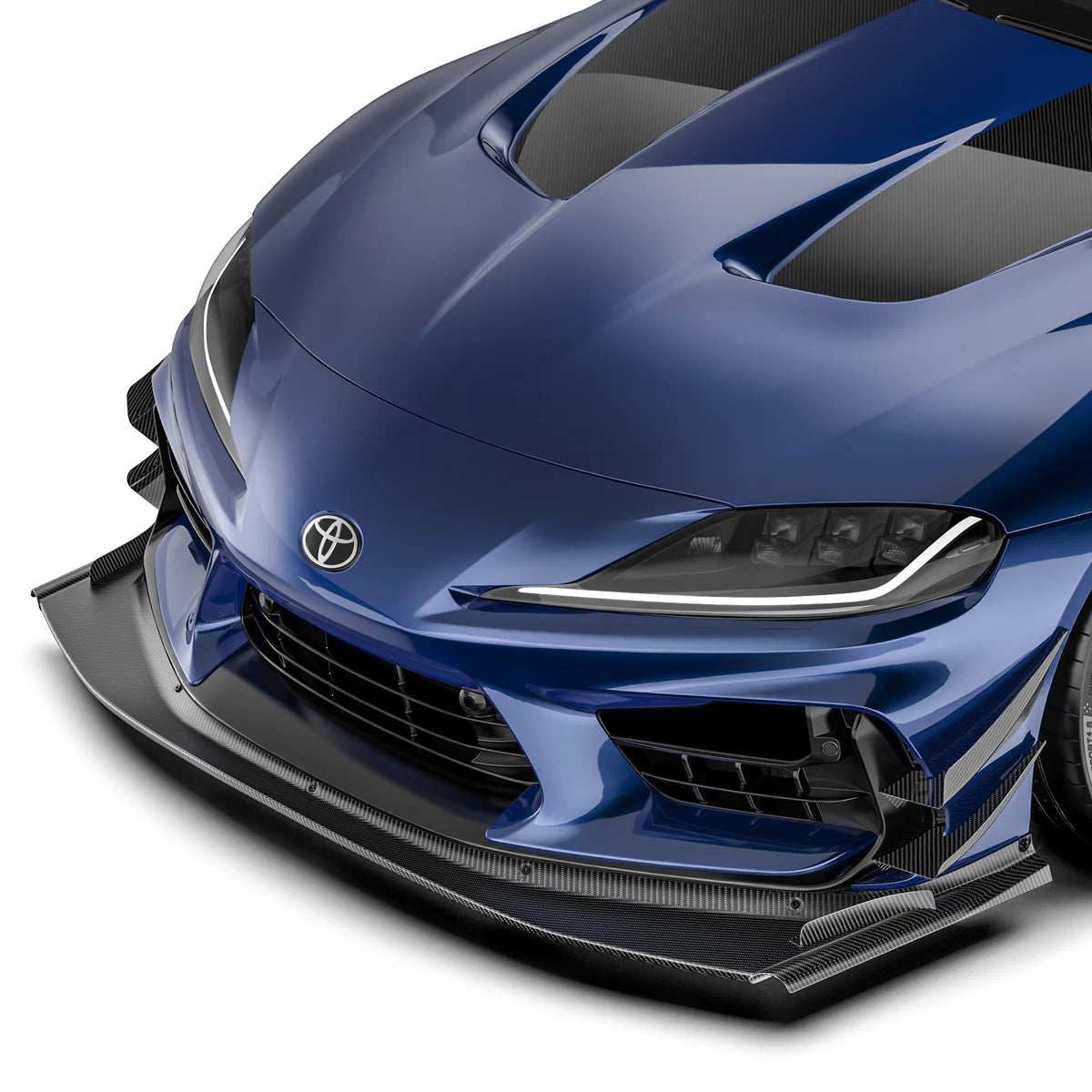 ADRO - ARD Prepreg Carbon Fiber Front Bumper Canards (for ADRO Bumper) - Toyota GR Supra