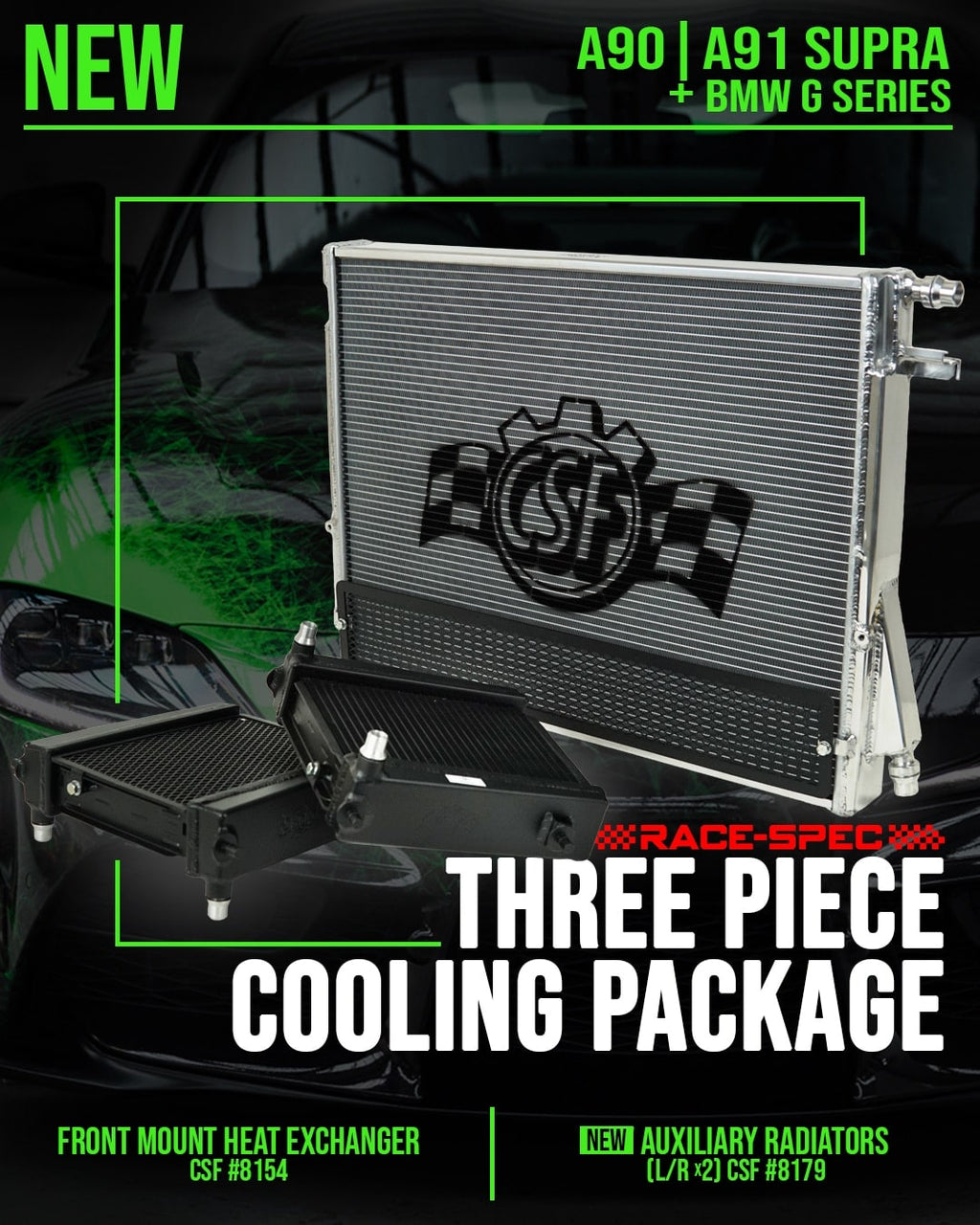 CSF - 3-Piece Cooling Package - Toyota A90 Supra