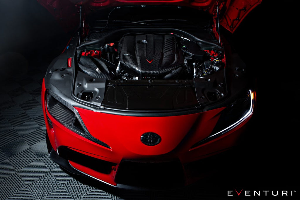 Eventuri - Carbon Fiber Headlight Duct - Toyota A90 Supra