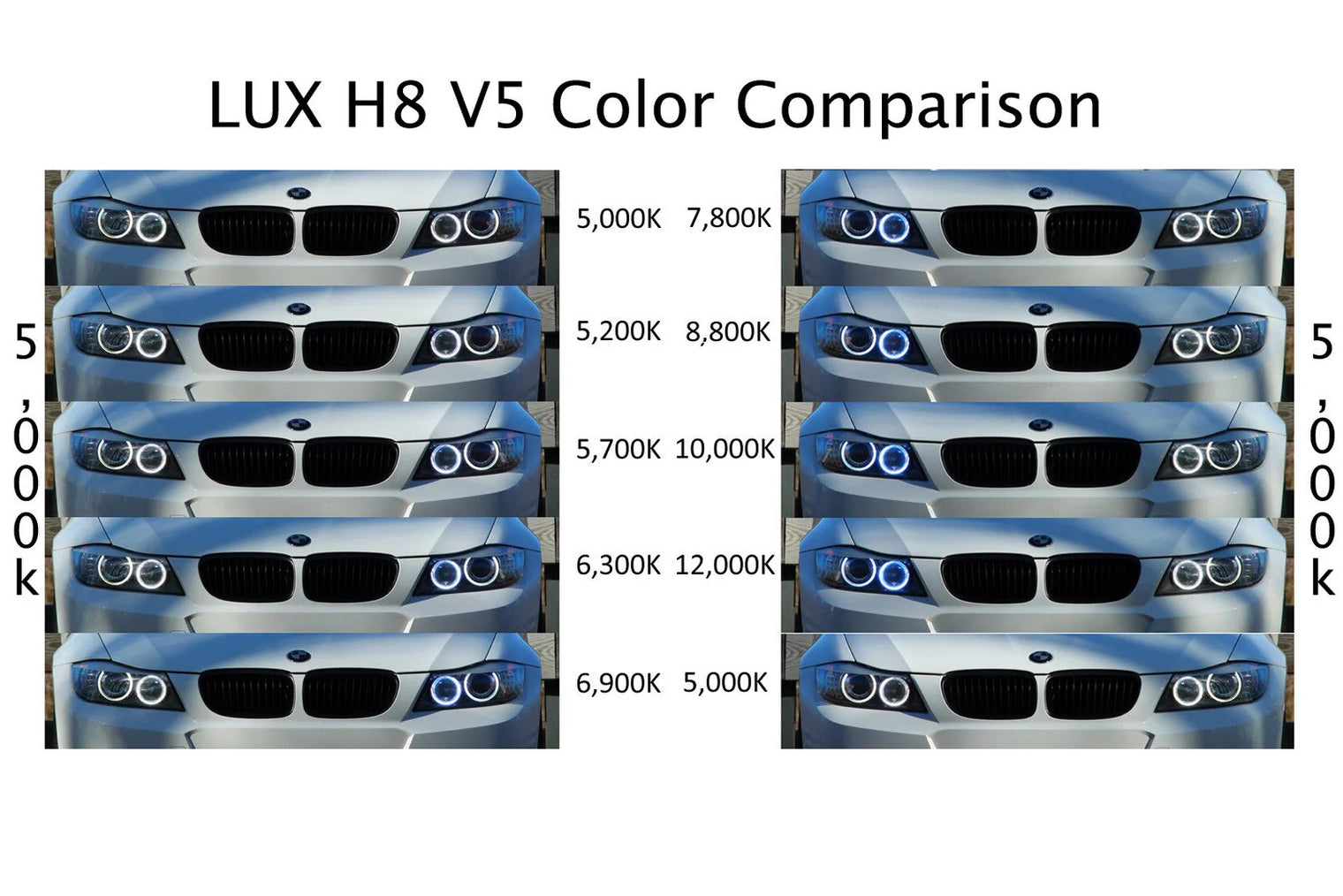 LUX - H8 V6 Color Adjustable Angel Eye Kit - BMW E82 1M