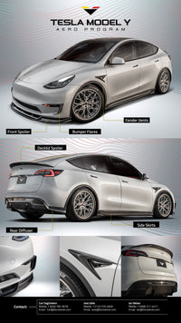 Vorsteiner - VRS Carbon Fiber Aero Rear Diffuser - Tesla Model Y