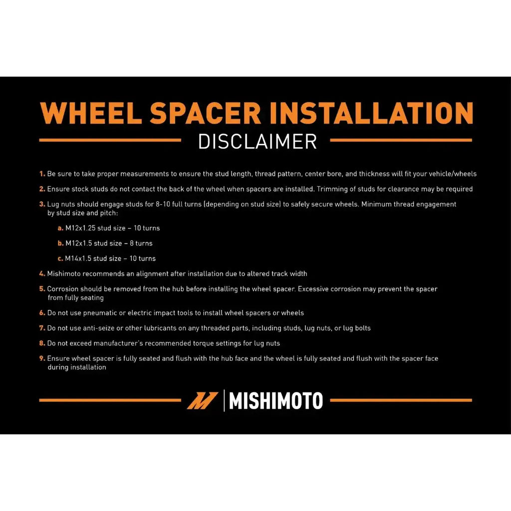 Mishimoto - Wheel Spacers - Tesla (5x114.3)