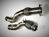Evolution Racewerks - Sport Series High-Flow Catted Downpipes (Stainless) - BMW F97/F98 X3M/X4M