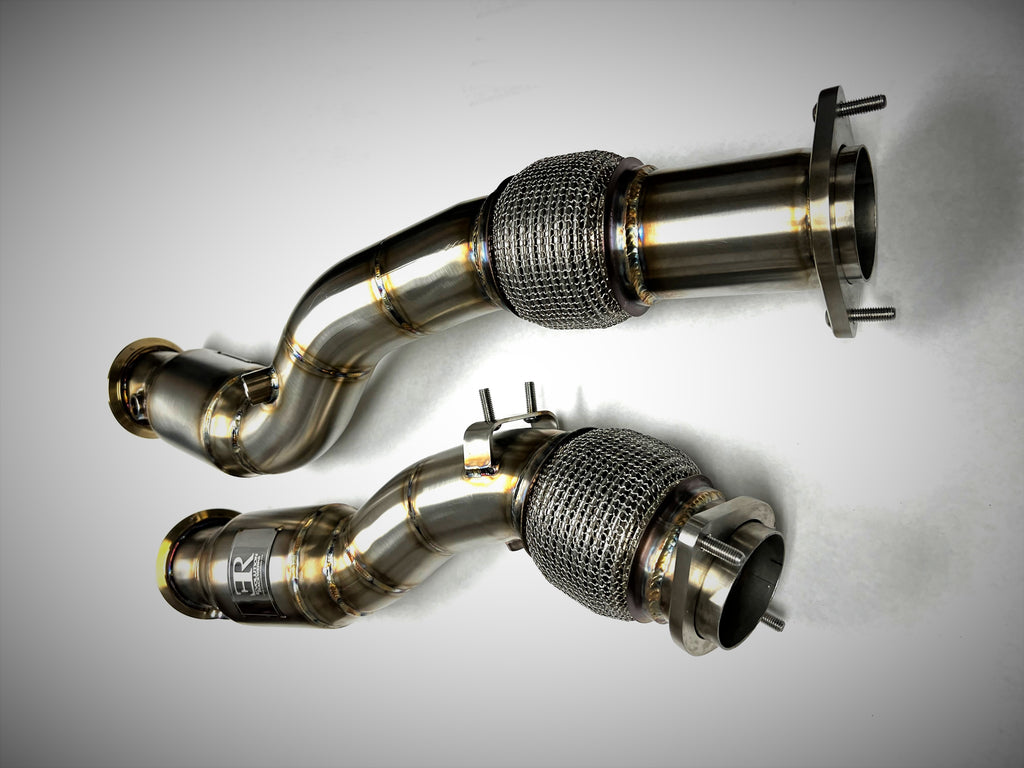 Evolution Racewerks - Sport Series High-Flow Catted Downpipes (Stainless) - BMW F97/F98 X3M/X4M