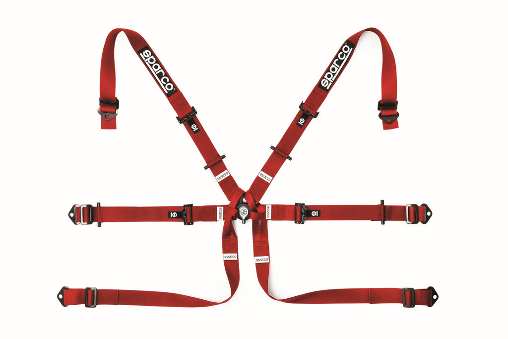 Sparco - 6-Point 2" Formula Pull-Down Harness w/ Aluminum Adjuster