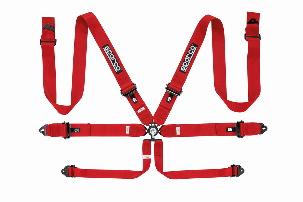 Sparco - 6-Point 3" Pull-Up Harness w/ Aluminum Adjuster