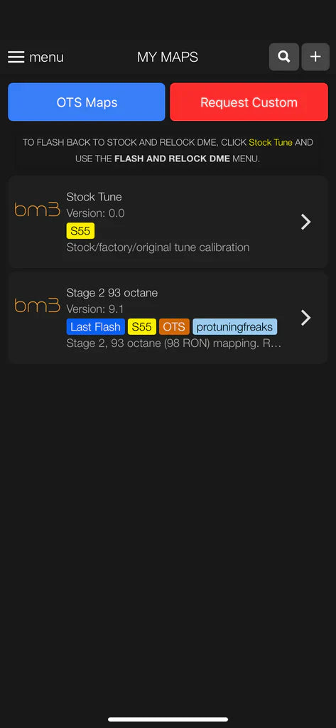 Bootmod3 - ECU Performance Software (S55) - BMW F8X M2/M3/M4