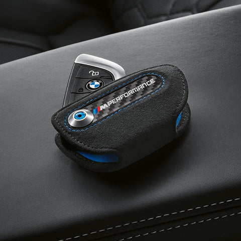 Genuine BMW - Key Case in Carbon Fiber/Alcantara