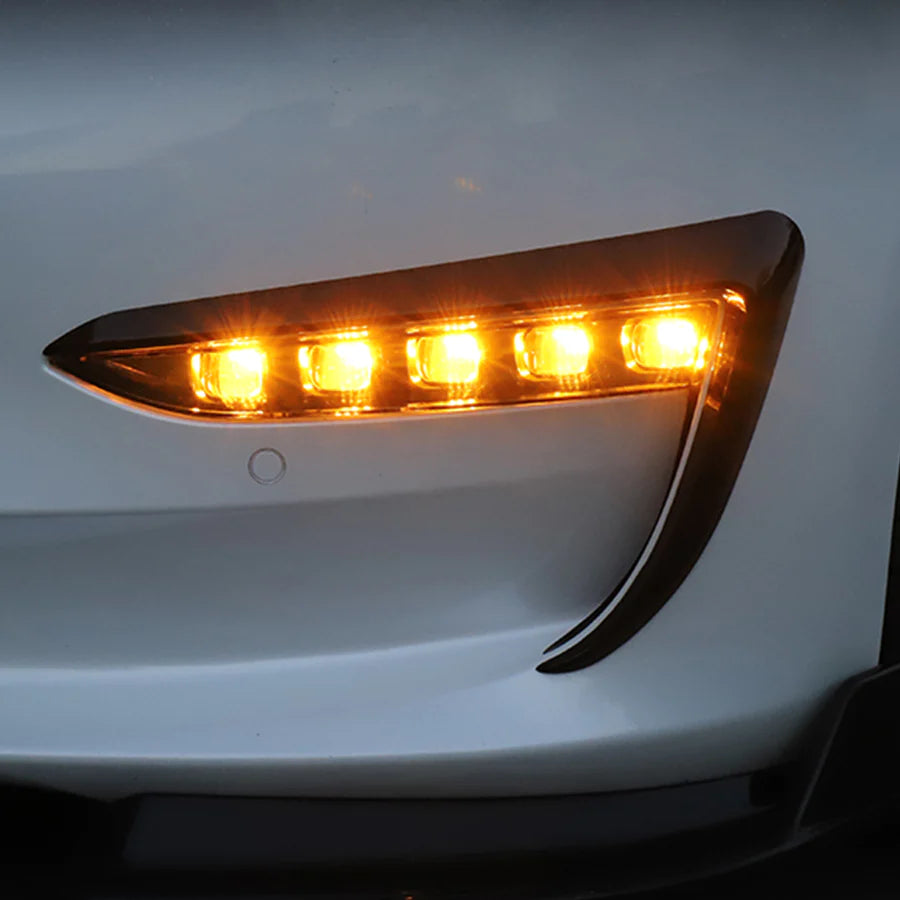 Hansshow - Front Fog Light LED Sequential Turn Signal - Tesla Model 3/Model Y