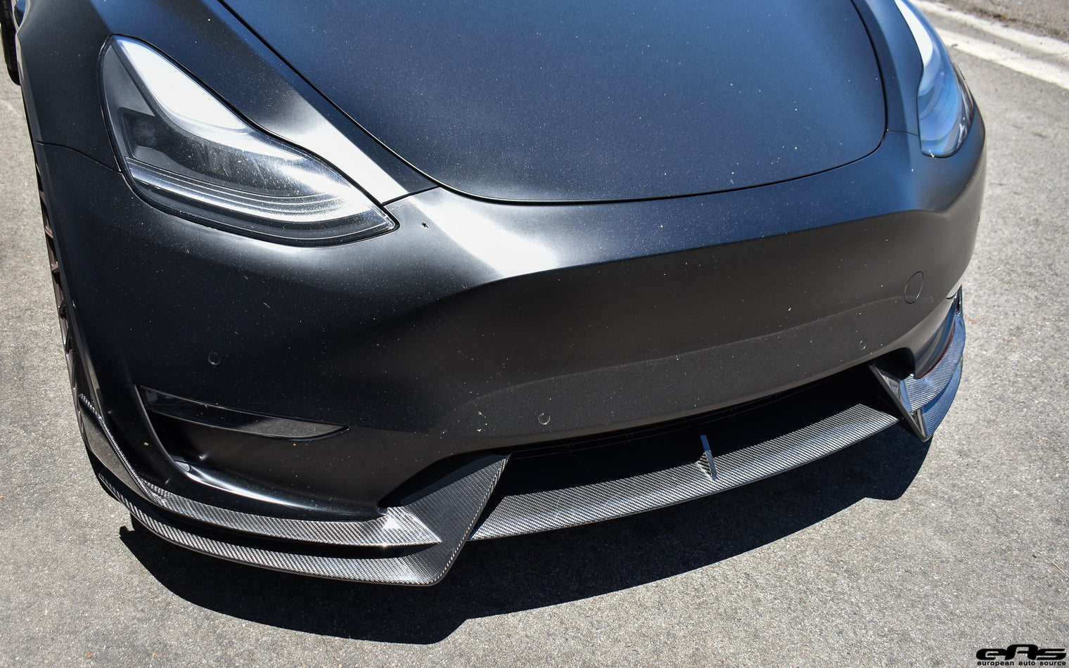 ADRO - Premium Prepreg Carbon Fiber Front Lip - Tesla Model Y