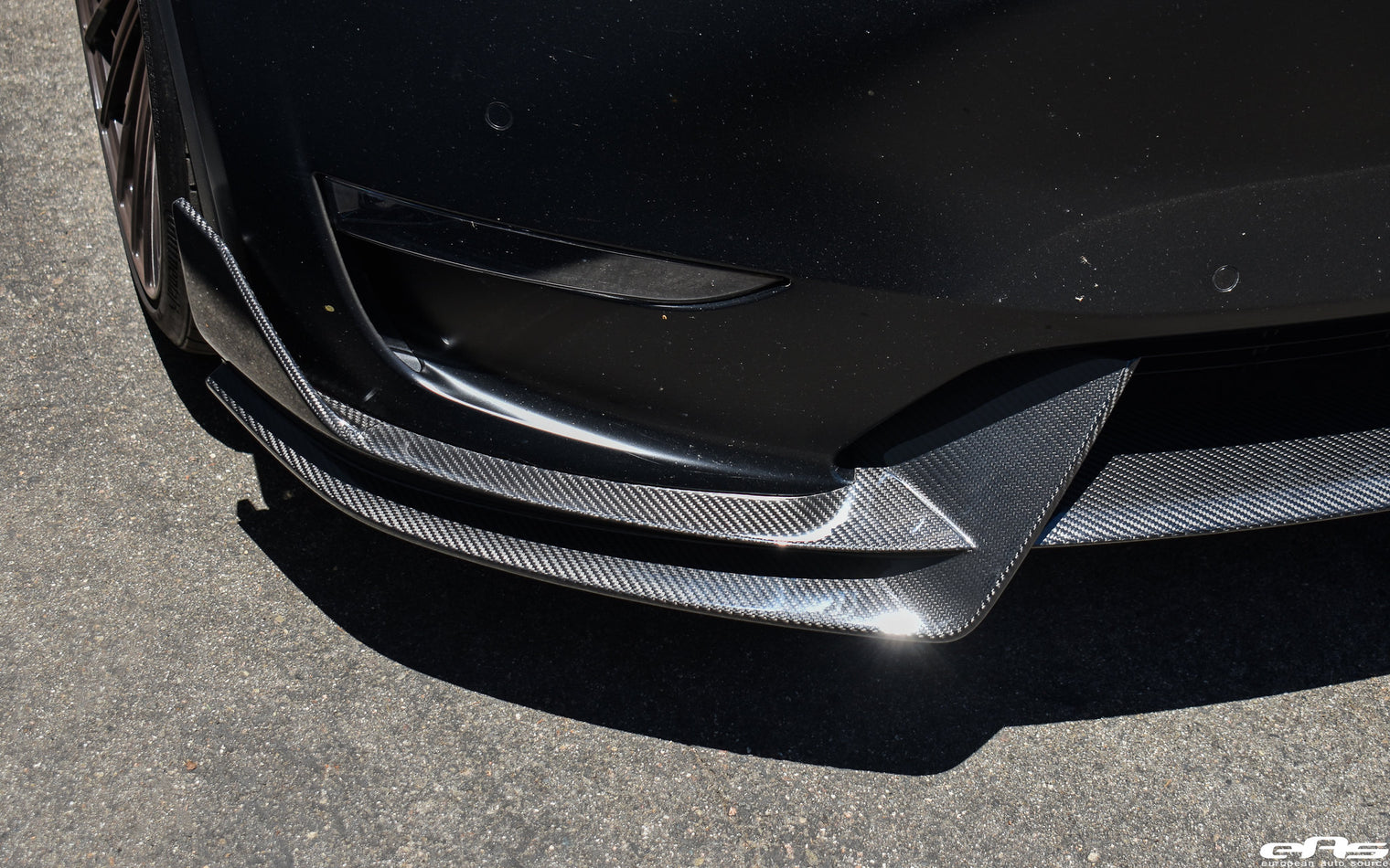 ADRO - Premium Prepreg Carbon Fiber Front Lip - Tesla Model Y