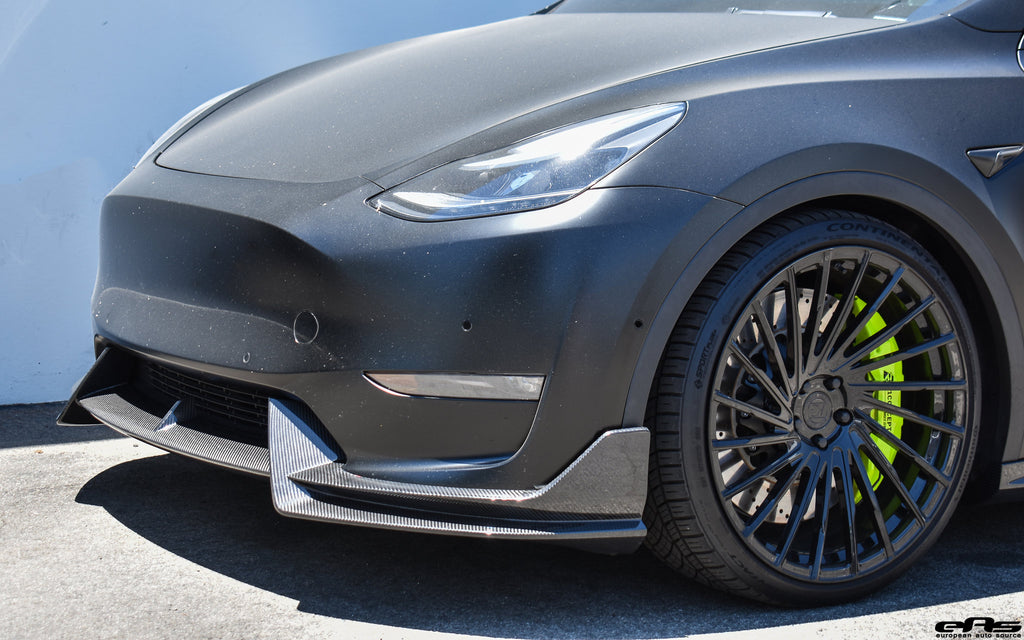 ADRO - Premium Prepreg Carbon Fiber Front Lip - Tesla Model Y