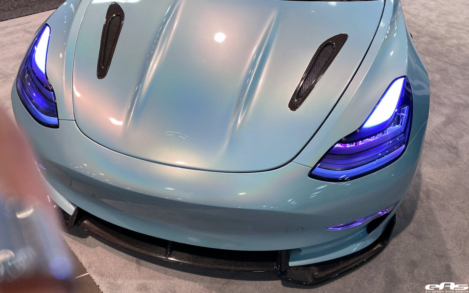 ADRO - Premium Prepreg V2 Carbon Fiber Front Lip - Tesla Model 3