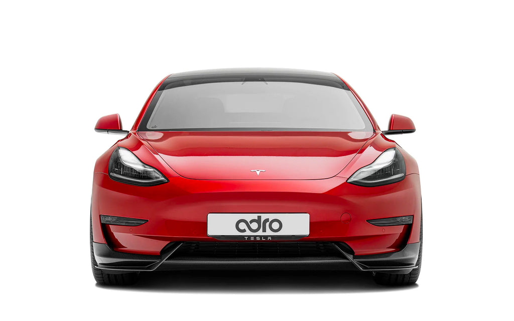 ADRO - Premium Prepreg Carbon Fiber Front Lip - Tesla Model 3