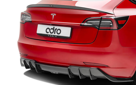 ADRO - Premium Prepreg Carbon Fiber Rear Diffuser - Tesla Model 3