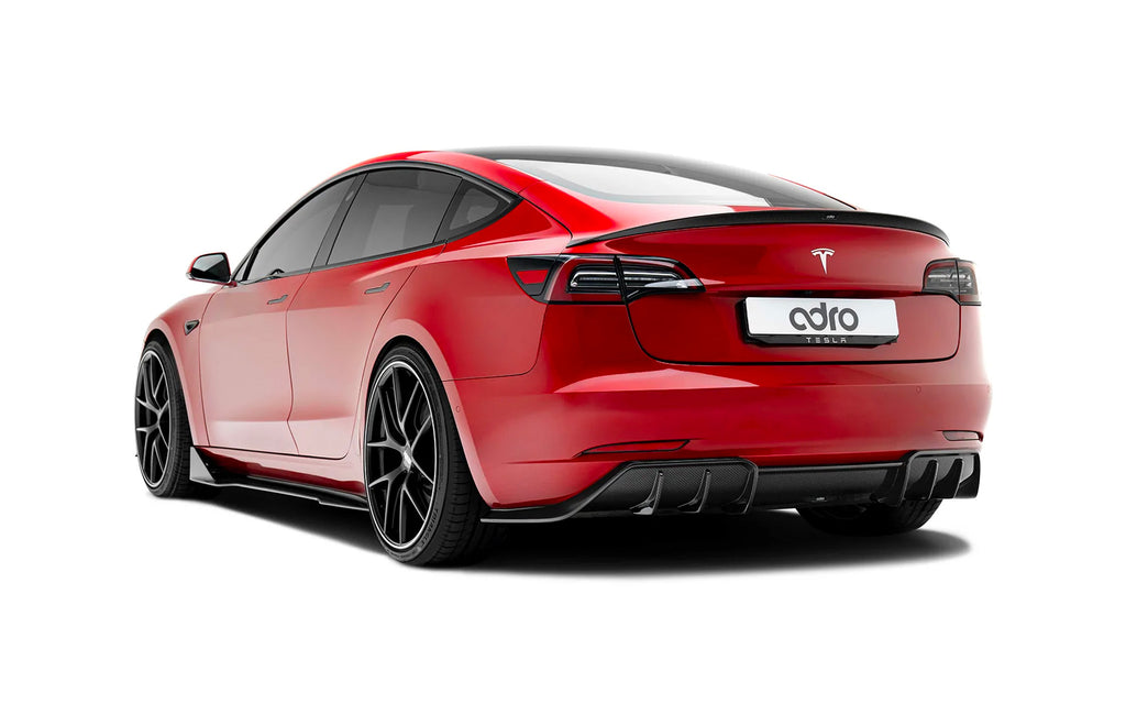 ADRO - Premium Prepreg Carbon Fiber Side Skirts - Tesla Model 3