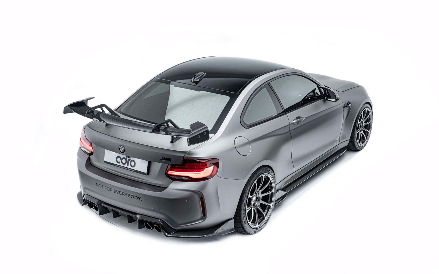 ADRO - Premium Prepreg Carbon Fiber Swan Neck Wing - BMW F87 M2 Competition