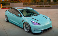 ADRO - Premium Prepreg V2 Carbon Fiber Side Skirts - Tesla Model 3