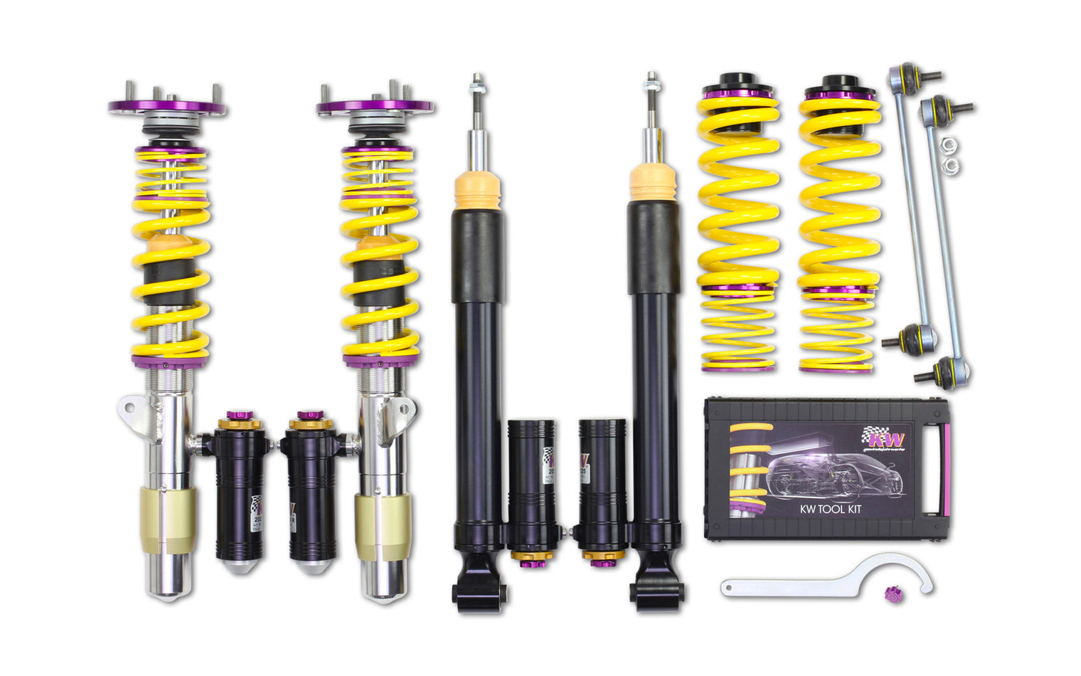 KW Suspensions - V4 Clubsport 3-Way Coilover Kit - BMW E82 1M