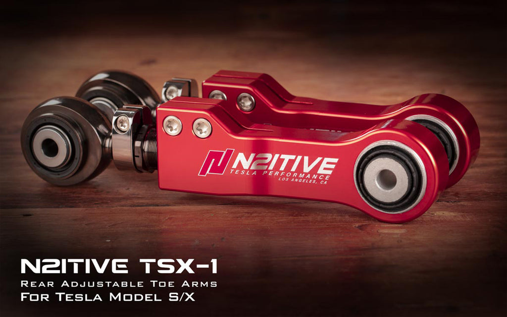 N2itive - TSX-1 Rear Adjustable Toe Arms - Tesla Model S/Model X