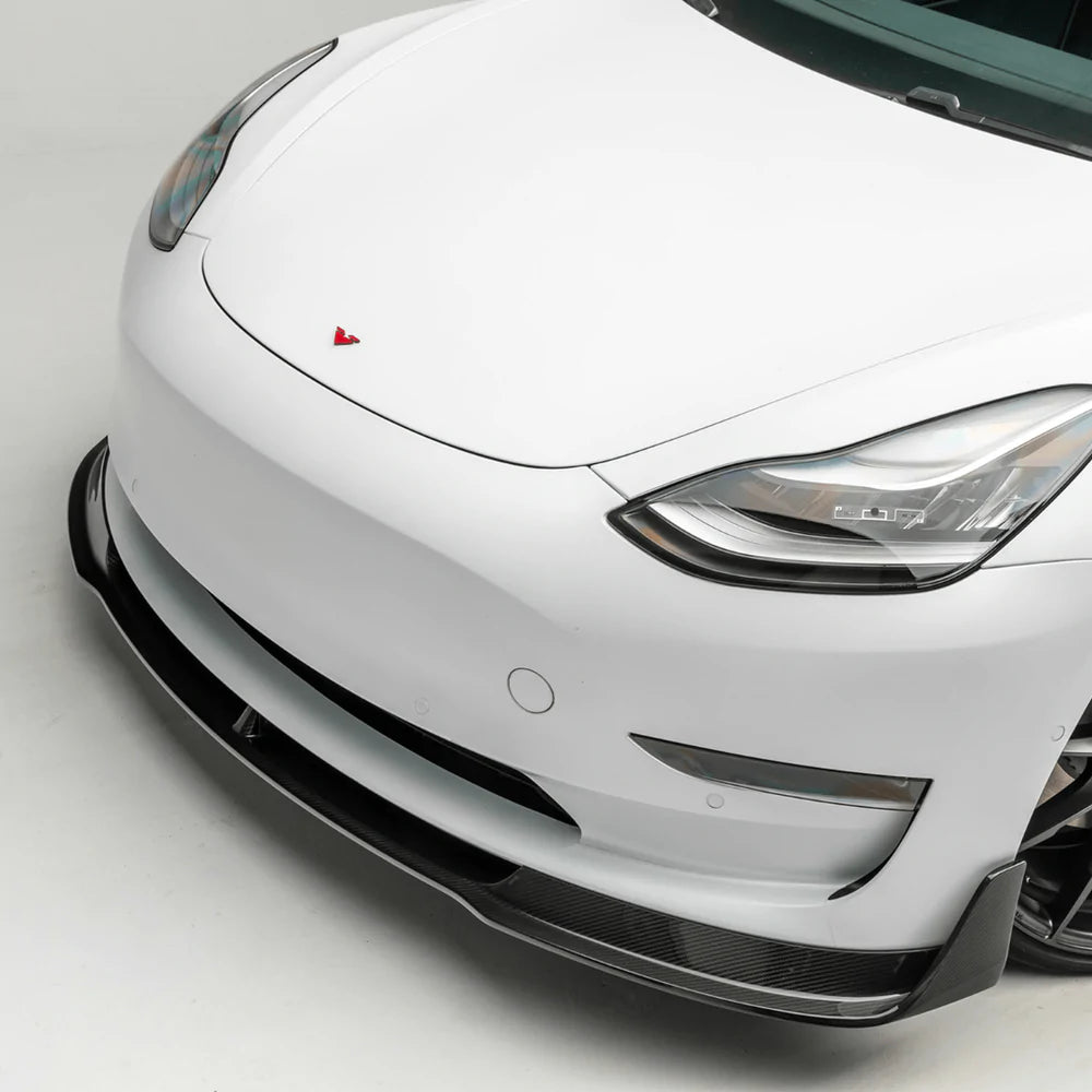 Vorsteiner - Volta Carbon Fiber Aero Front Spoiler - Tesla Model 3