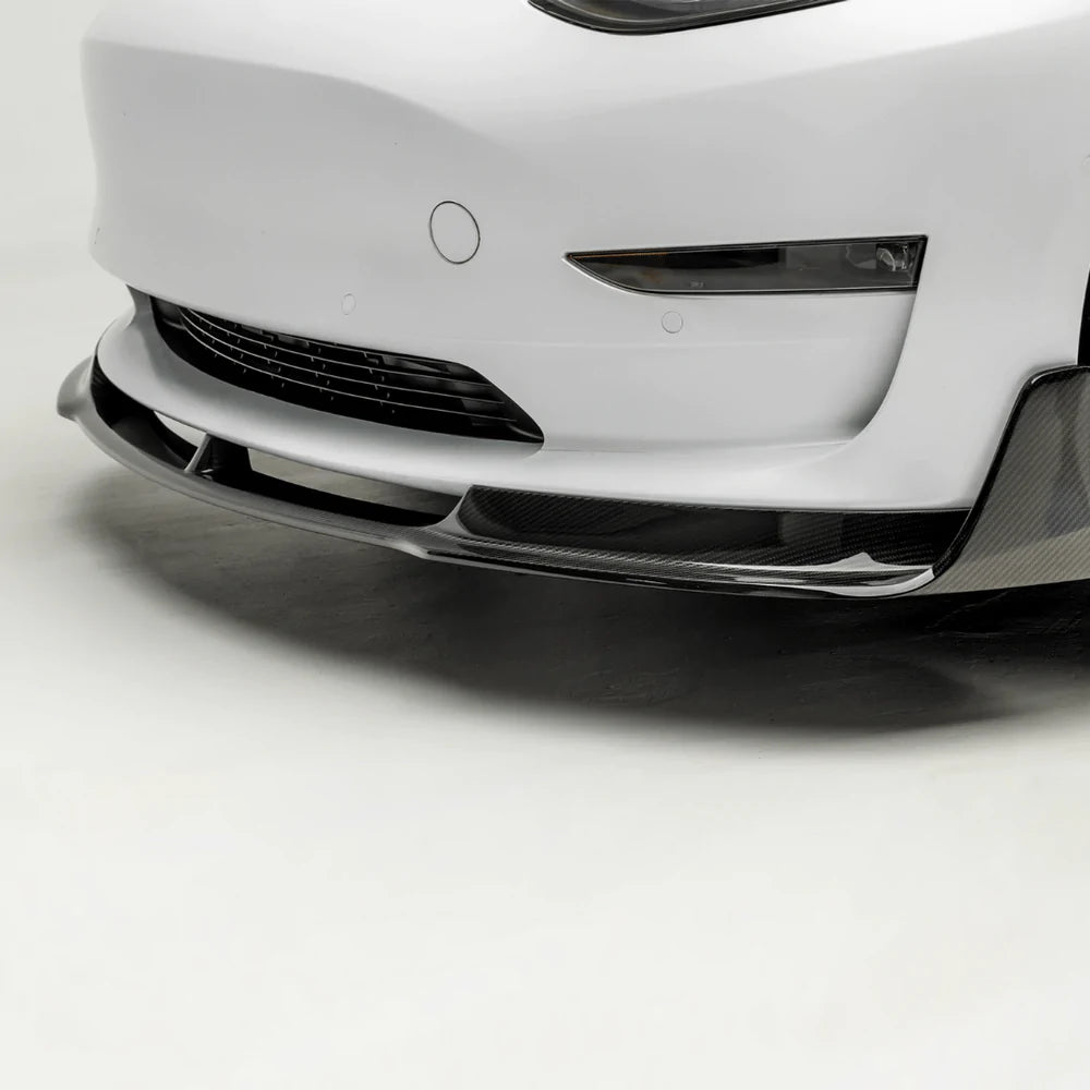 Vorsteiner - Volta Carbon Fiber Aero Front Spoiler - Tesla Model 3