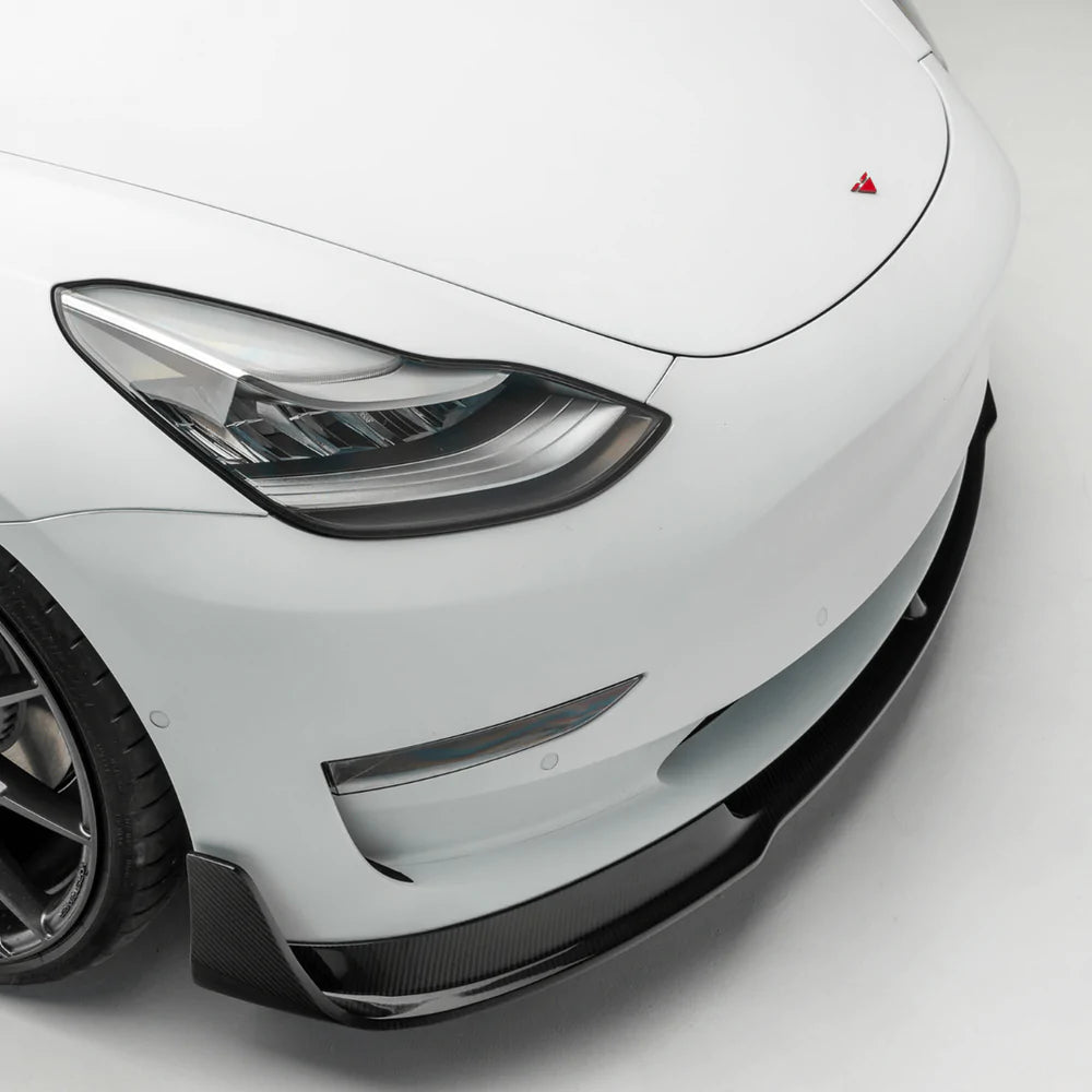 Vorsteiner - Volta Carbon Fiber Aero Front Spoiler - Tesla Model 3