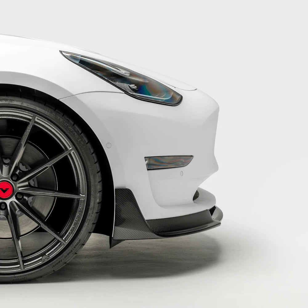 Vorsteiner - Volta Carbon Fiber Aero Front Spoiler - Tesla Model 3